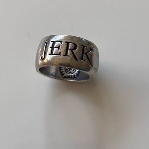 Supernatural silver tone ring “jerk”